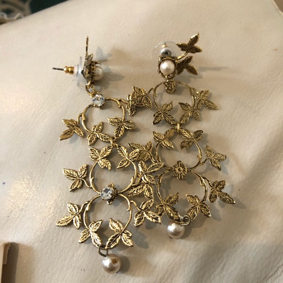 Anthropologie Trellis Statement Earrings - Picture 4 of 5